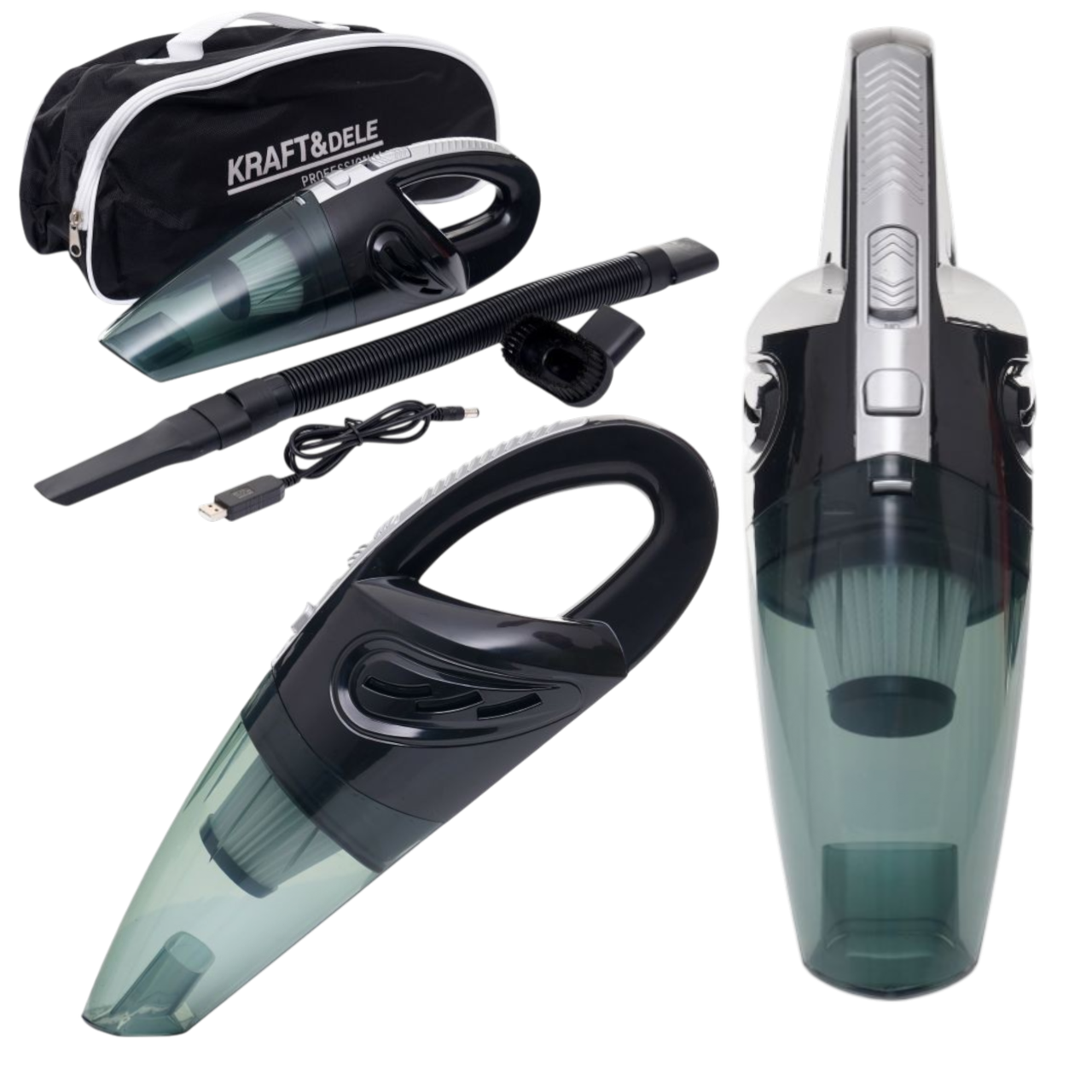 Пилосос автомобільний акумуляторний Kraft&Dele KD5158 120 Вт - фото 2