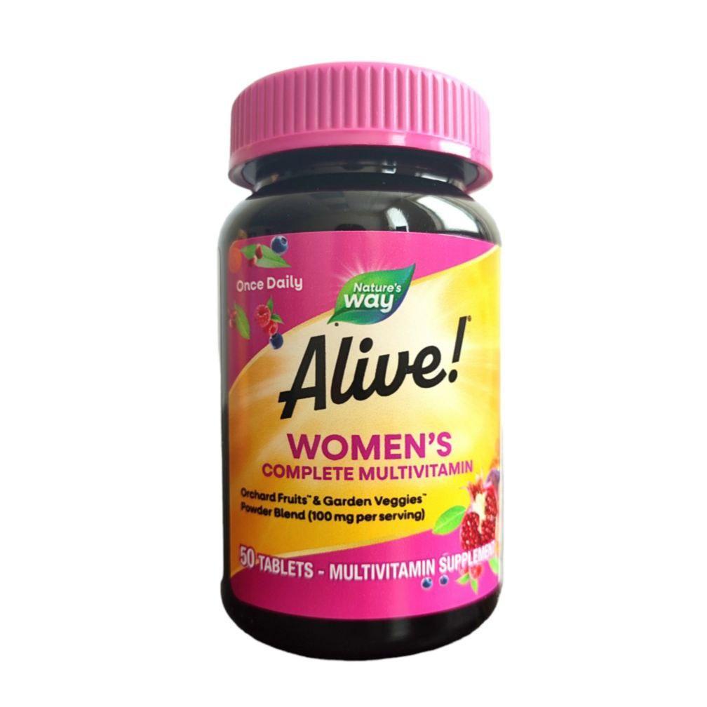 Комплекс вітамінів для жінок Nature's Way Women's Energy Complete Multivitamin Alive! 50 таблеток - фото 3