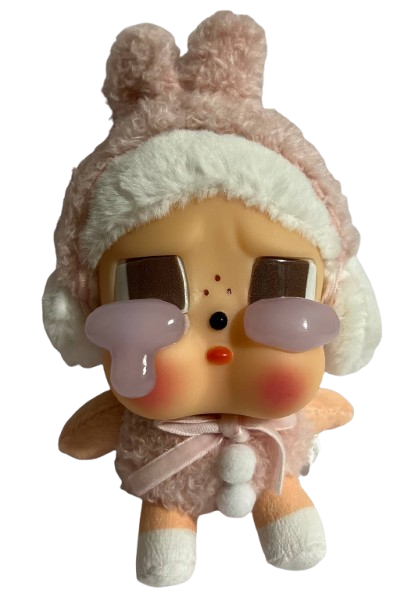 Мягкая игрушка брелок Crybaby Зайчонок Розовый (1228)