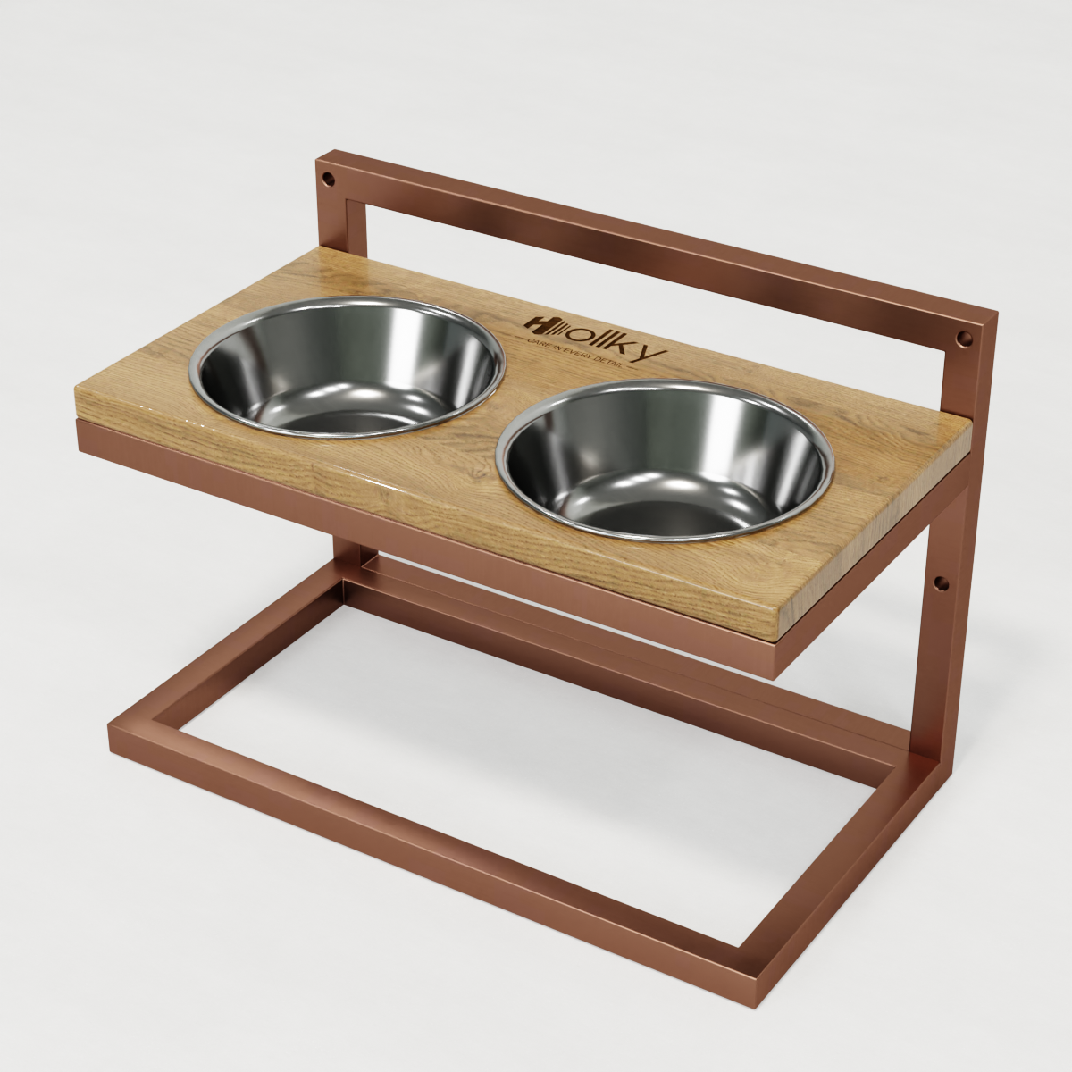 Миски на регульованій підставці для середніх собак Hollky Flex M 2х0,85 л (FM-422530-GLNT) - фото 9