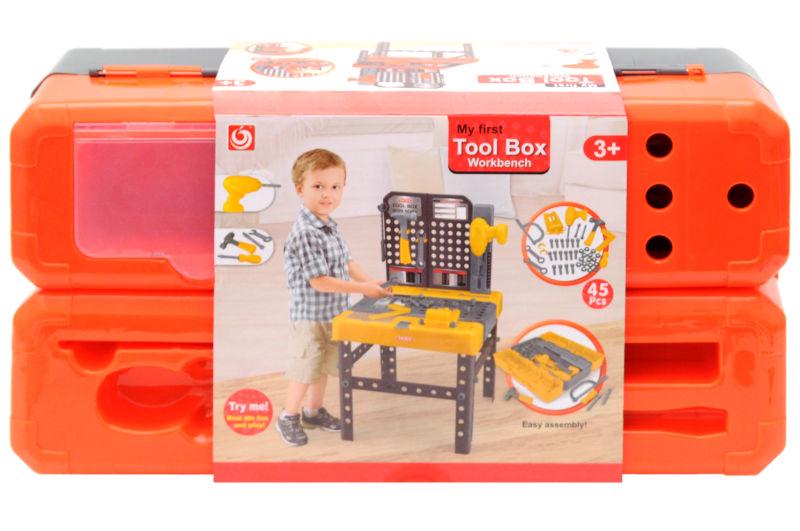 Ігровий набір інструментів YG Toys Маленький столяр 38х19х12,5 см Помаранчевий (1529A)