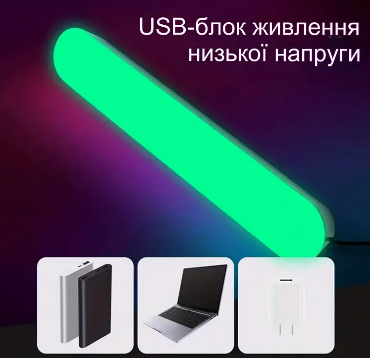 Світлодіодна стрічка RGB з USB пультом 25 см - фото 7