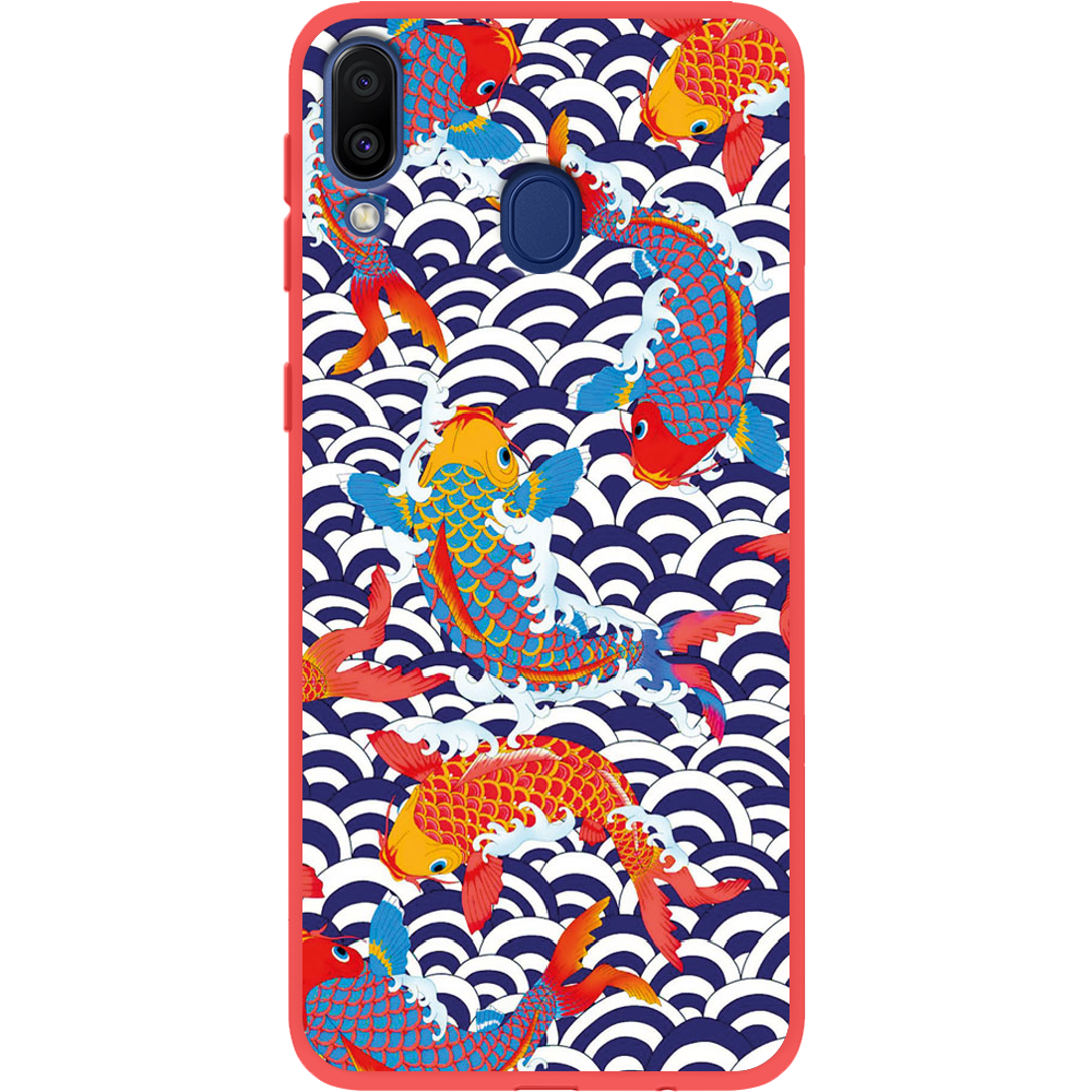 Чехол Boxface Samsung M205 Galaxy M20 Koi Fish Красный силикон (36205-up2477-43047)