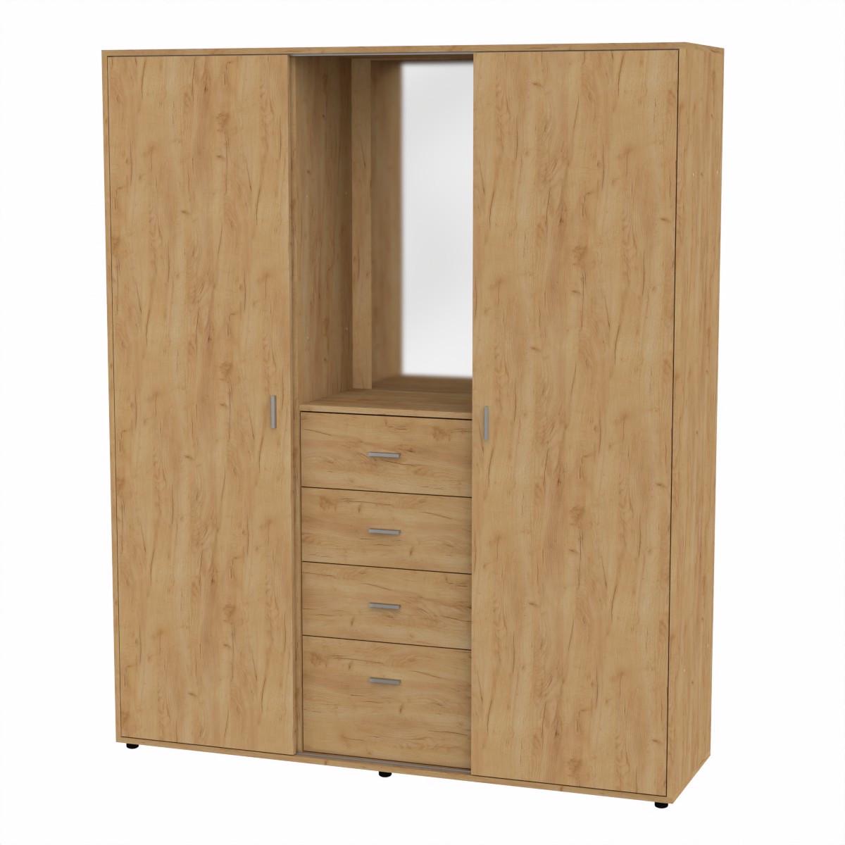 Передпокій-купе Компаніт Ангеліна 160х44,8х195 см Дуб крафт золотий (26623594)