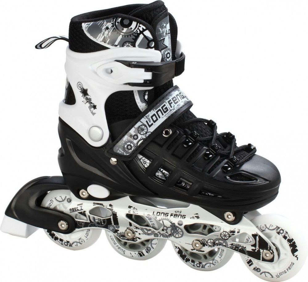 Роликовые коньки детские раздвижные Scale Sports USA р. 34-37 Черный (2T3027)