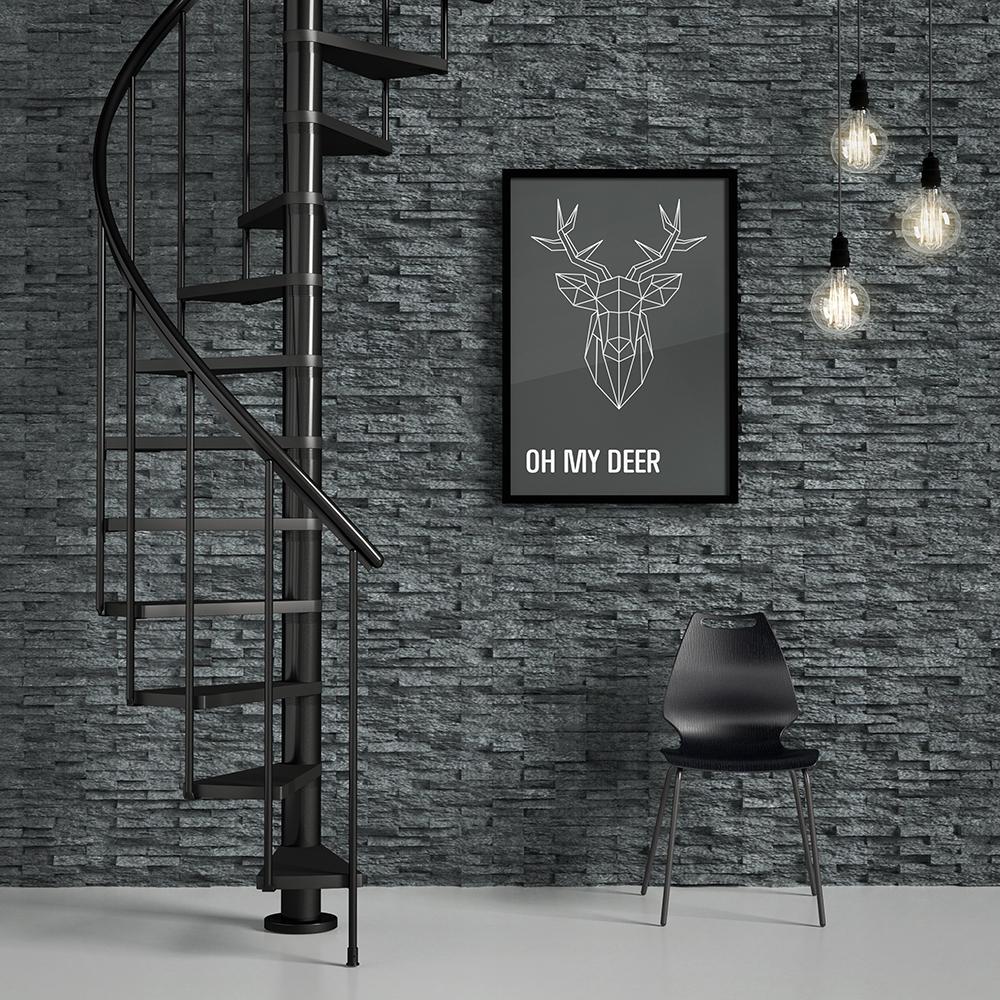 Винтовая лестница DOLLE Calgary 120 см Антрацит - фото 2 Винтовая лестница DOLLE Calgary 120 см Антрацит - фото 2