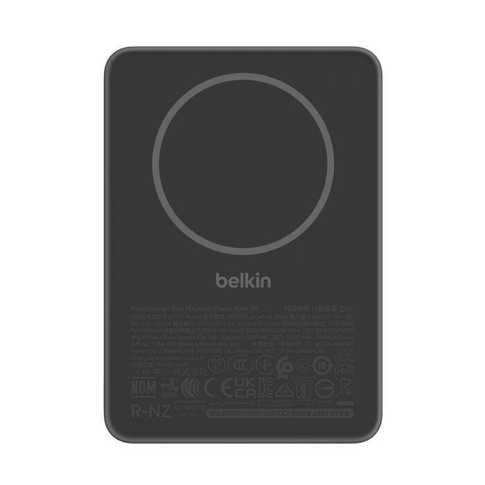 Повербанк Belkin Slim Magnetic 5000 mAh 15 Вт Черный (BPD010HQBK)