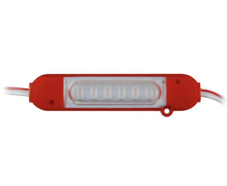Светодиодный модуль 35х28 6LED Красный матовый (27771012)