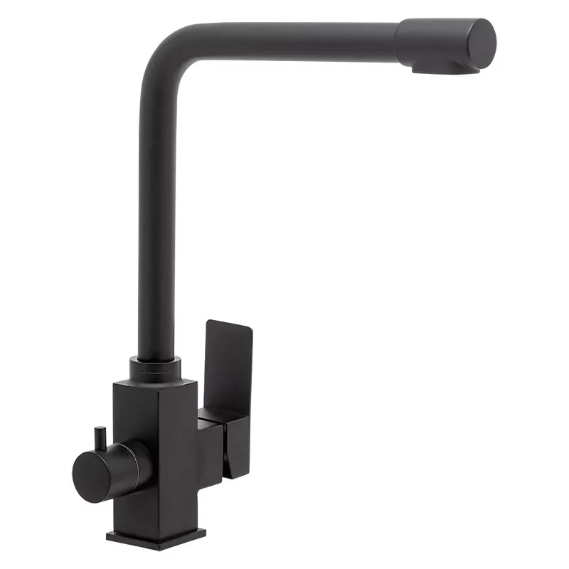 Змішувач для кухні Wezer PRO4C-02 на дві води Black (29831092) Змішувач для кухні Wezer PRO4C-02 на дві води Black (29831092)