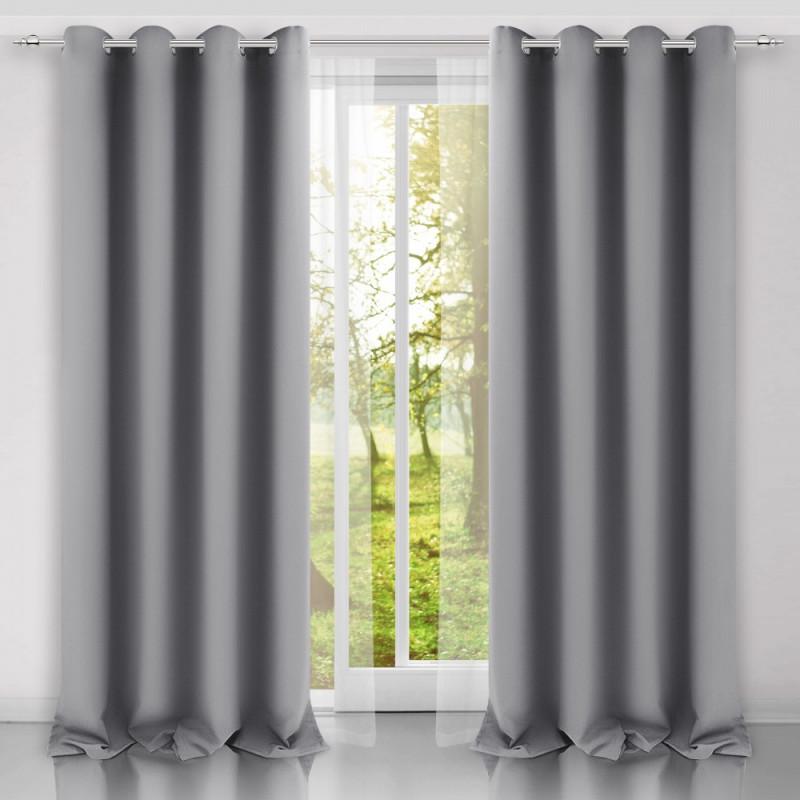 Штора на люверсах Heaven 140х250 Светло Серый