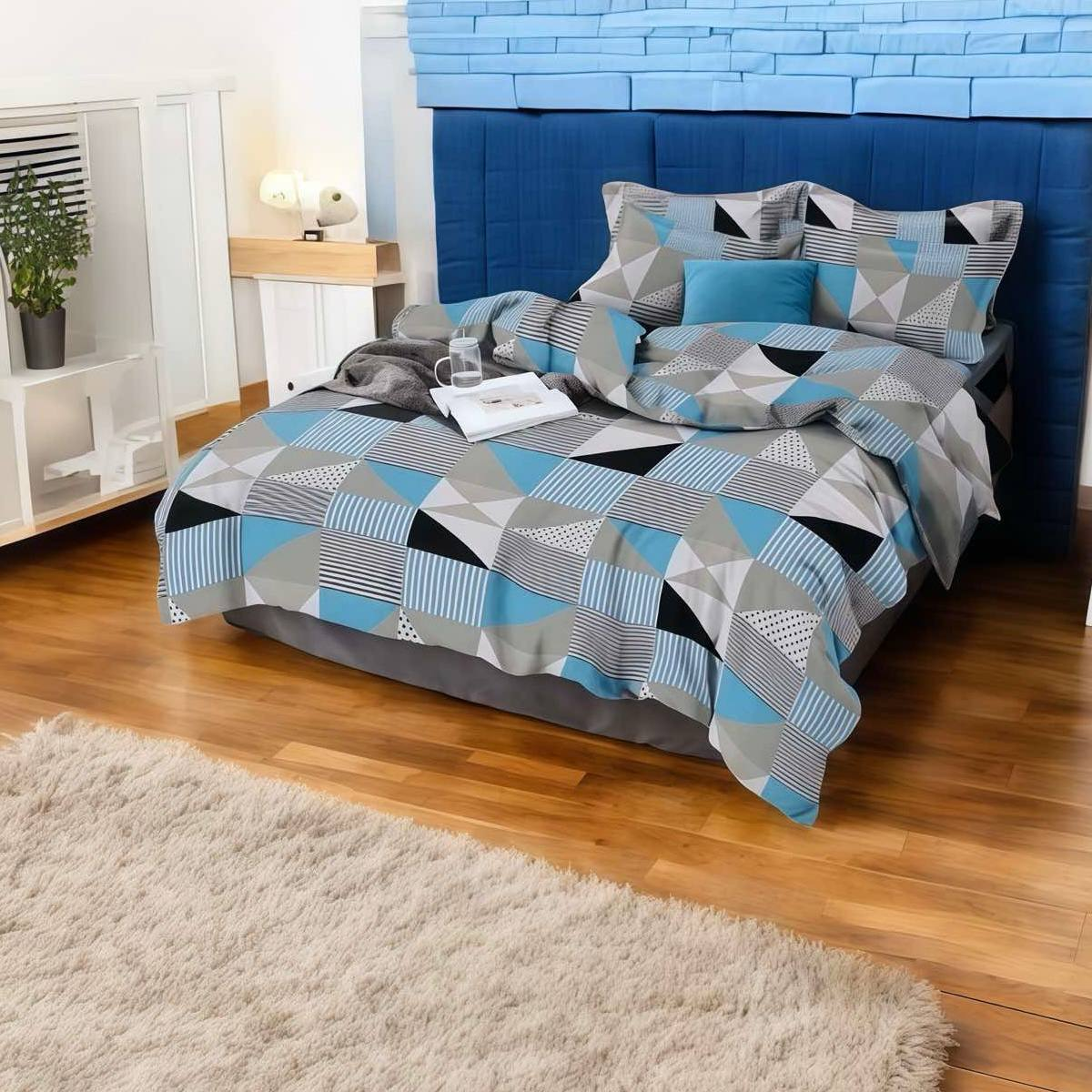 Комплект постельного белья Sea abstract полуторный полиэстер 150х220 см (T85-0409h/1.5) Комплект постельного белья Sea abstract полуторный полиэстер 150х220 см (T85-0409h/1.5)