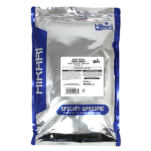 Корм Hikari Fancy Guppy для гуппи и тропических рыб с малым ртом 1,5-4 см микрогранулы ~0,6 мм 1 кг плавающий (22166)