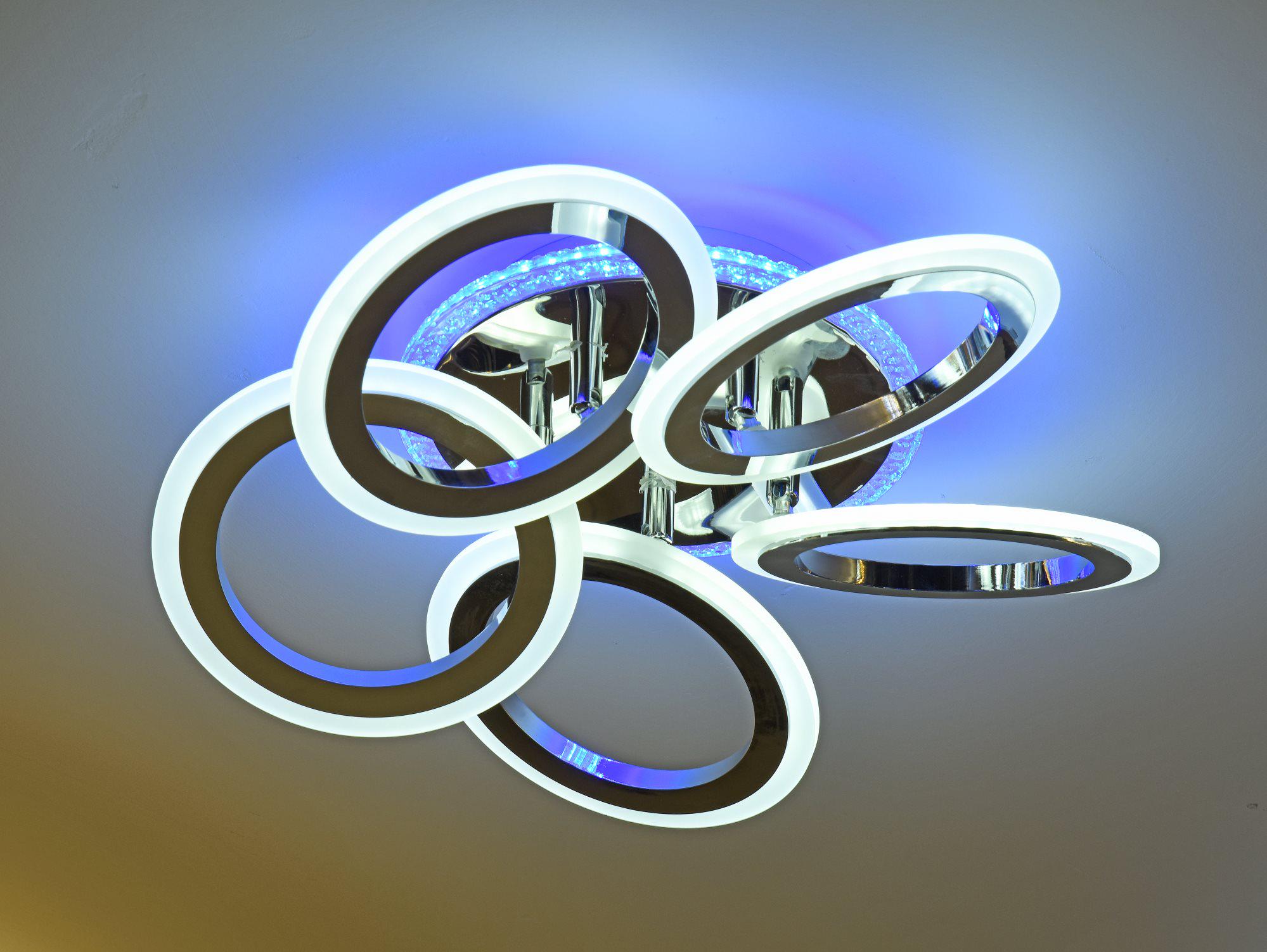 Люстра светодиодная акриловая Sirius Ш 55642/5 116W (000034818)