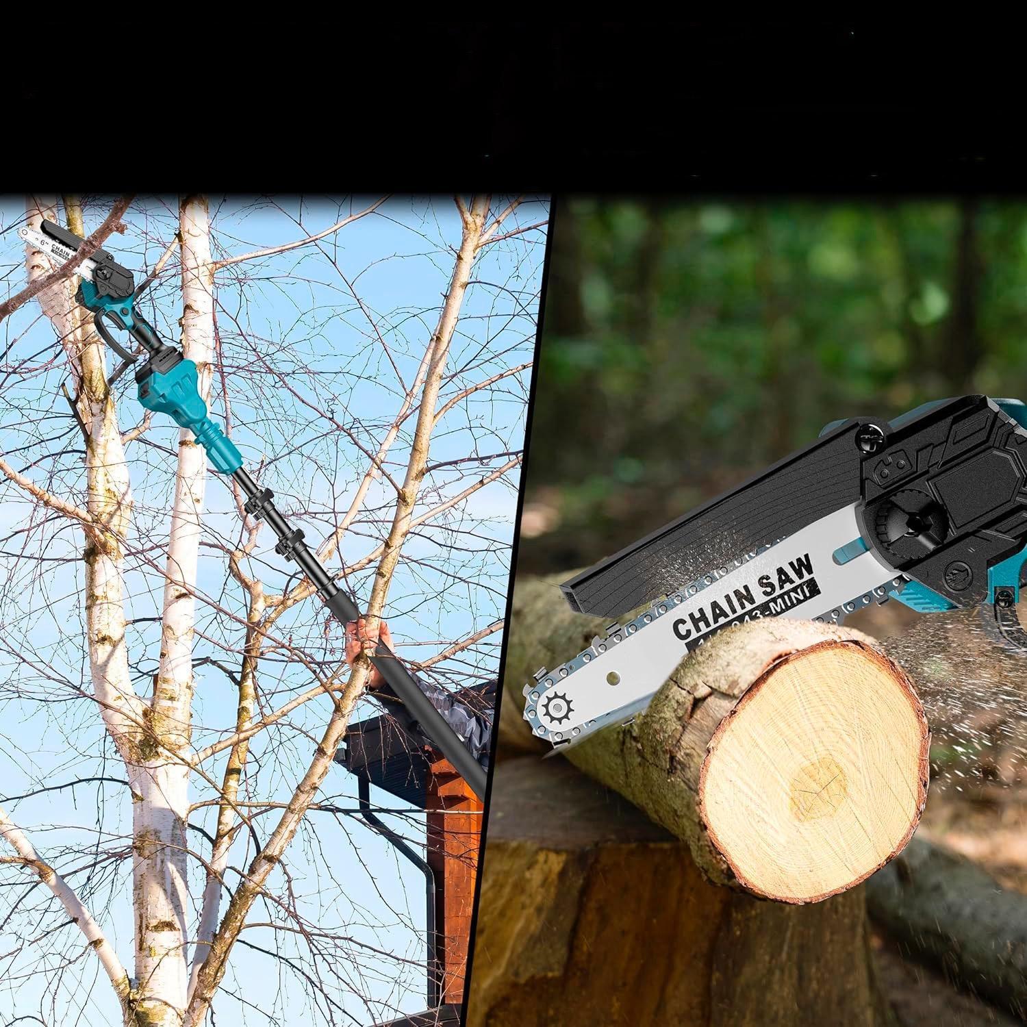 Набір акумуляторного KRAFFTEC КРА-884 секатор DUP270/пила DUC150Z/телескопічна штанга-подовжувач 2 м (24862941) - фото 6