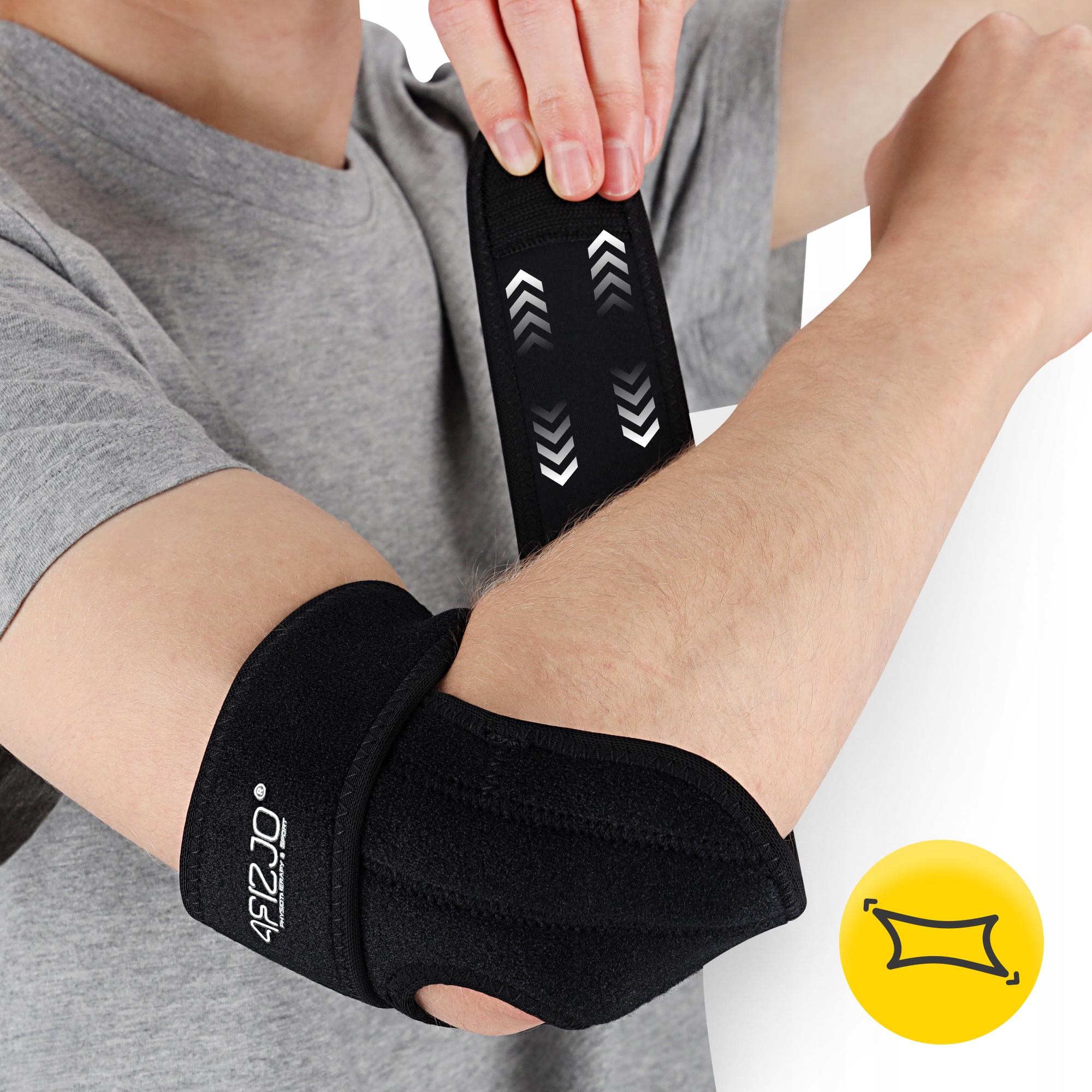 Бандаж для локтевого сустава 4fizjo MED 1 шт. универсальный Black (P-5905973407380) - фото 9 Бандаж для локтевого сустава 4fizjo MED 1 шт. универсальный Black (P-5905973407380) - фото 9