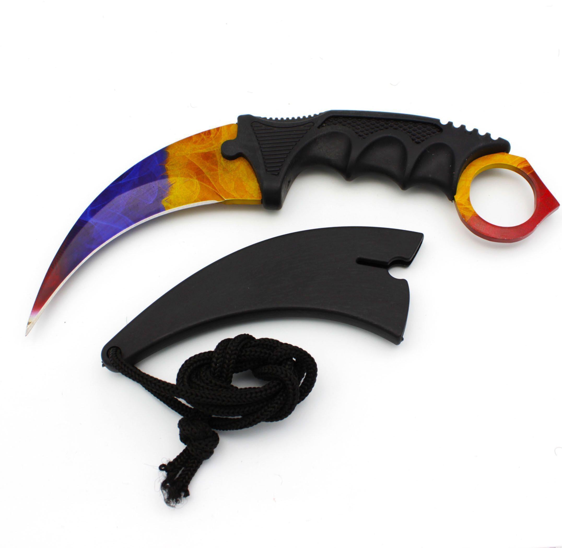 Ніж керамбіт Флаг з кольоровим лезом (21812)