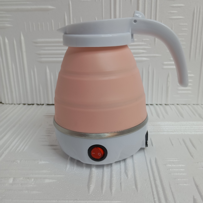 Электрочайник складной Electric Kettle EK-2354 силиконовый туристический Розовый (15450647) - фото 7