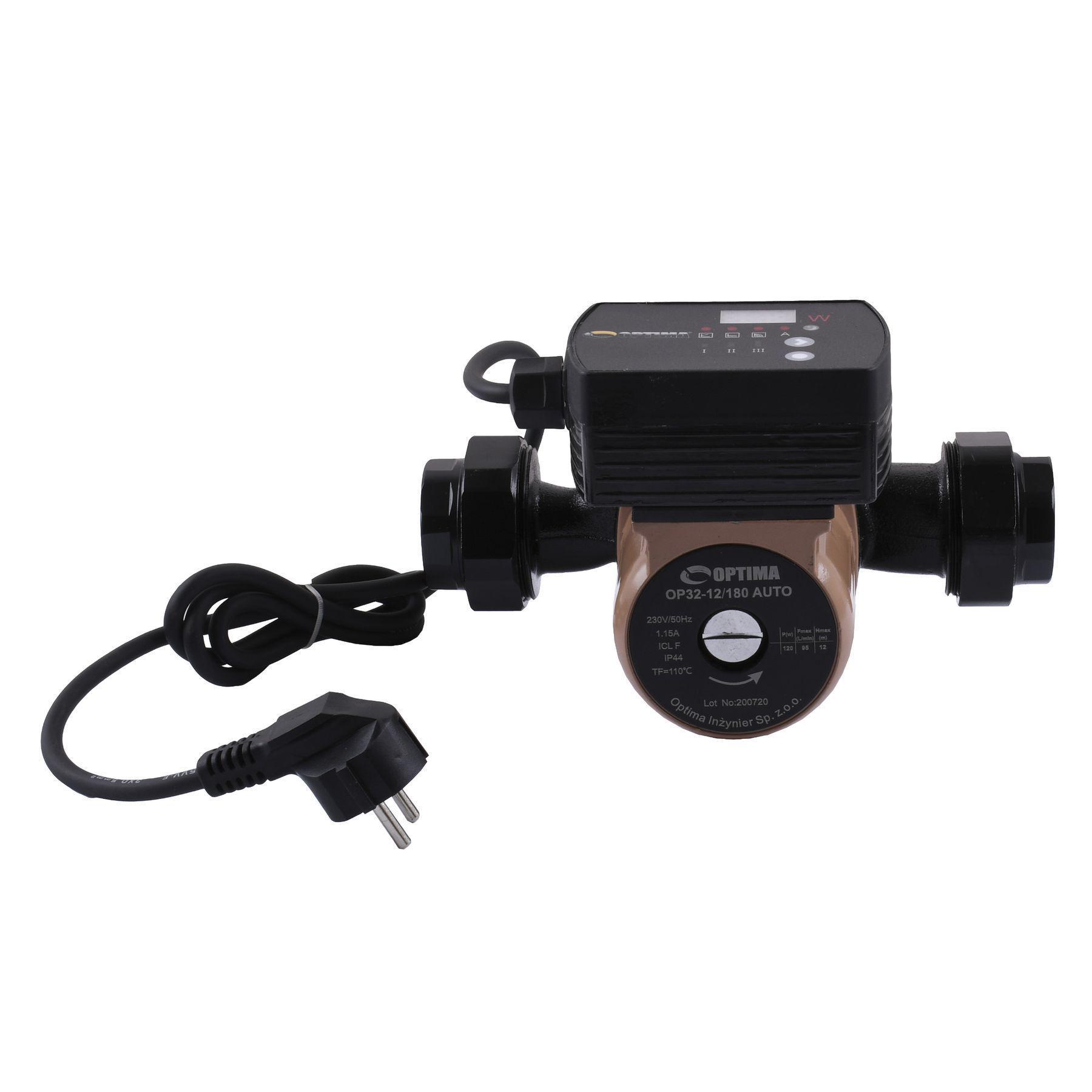 Циркуляційний насос Optima OP32-12AUTO енергозберігаючий з гайками (GSR-000021547)