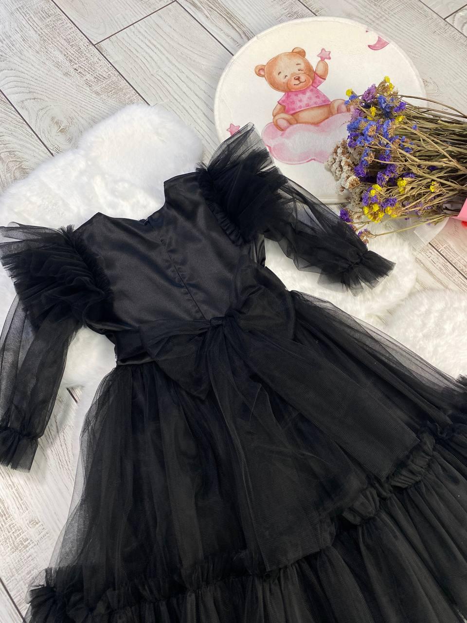 Платье праздничное для девочки Венздей 110 см Черный (2241784552) - фото 9 Платье праздничное для девочки Венздей 110 см Черный (2241784552) - фото 9