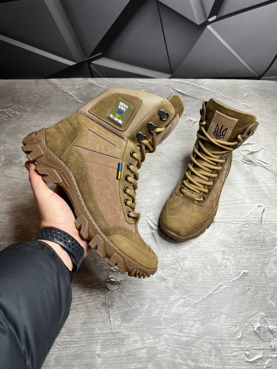 Берці чоловічі із натурального нубука демісезонні р. 44 Койот - фото 4 Берці чоловічі із натурального нубука демісезонні р. 44 Койот - фото 4