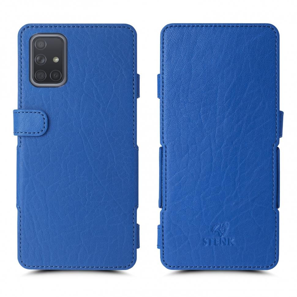 Чехол книжка Stenk Prime для Samsung Galaxy A71 Ярко-синий (65618)