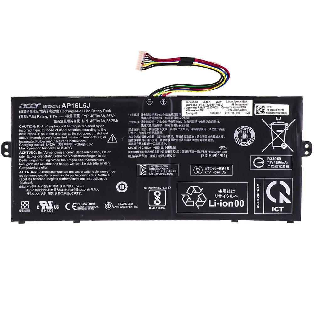 Аккумулятор для ноутбука Acer AP16L5J (65870)