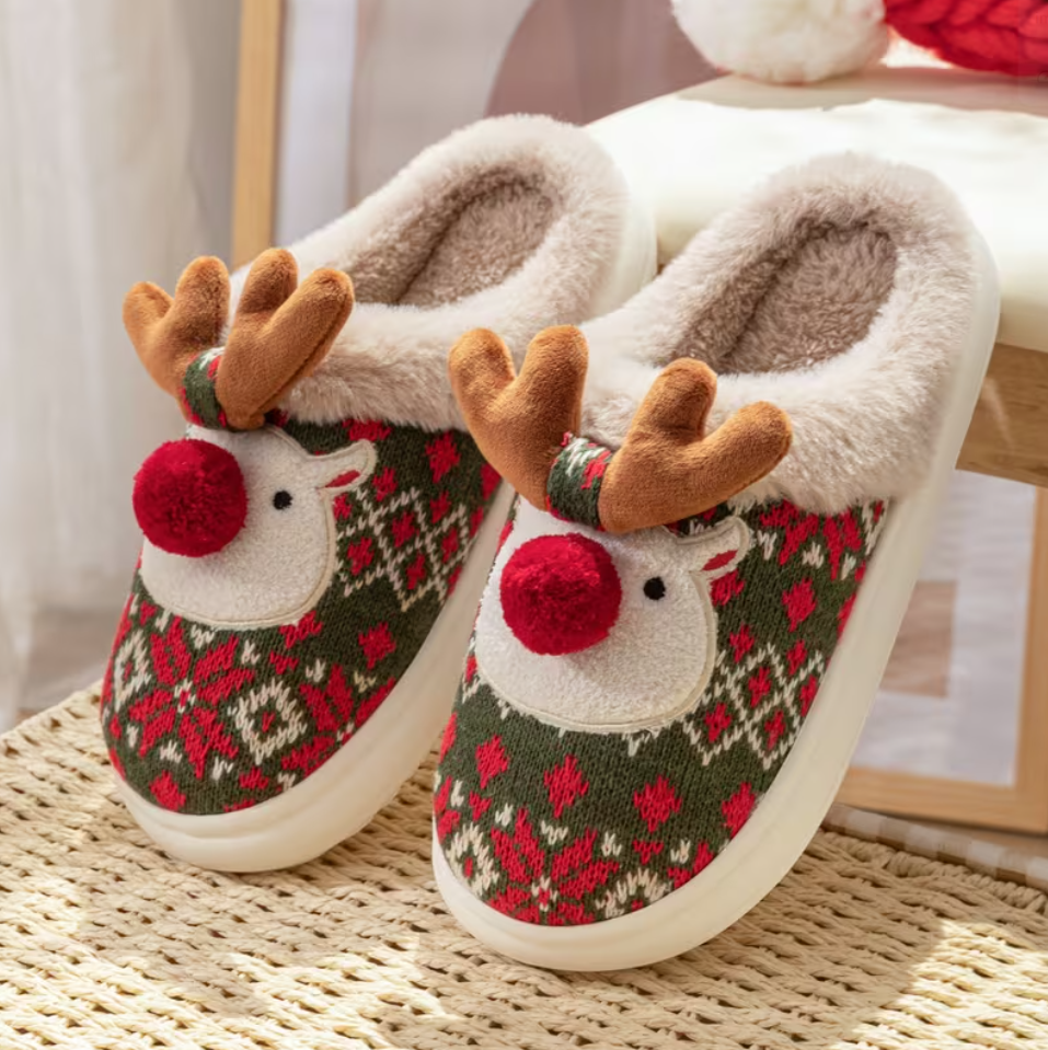 Домашние тапочки Олени Санты р. 39 (ТОТ566) - фото 2 Домашние тапочки Олени Санты р. 39 (ТОТ566) - фото 2