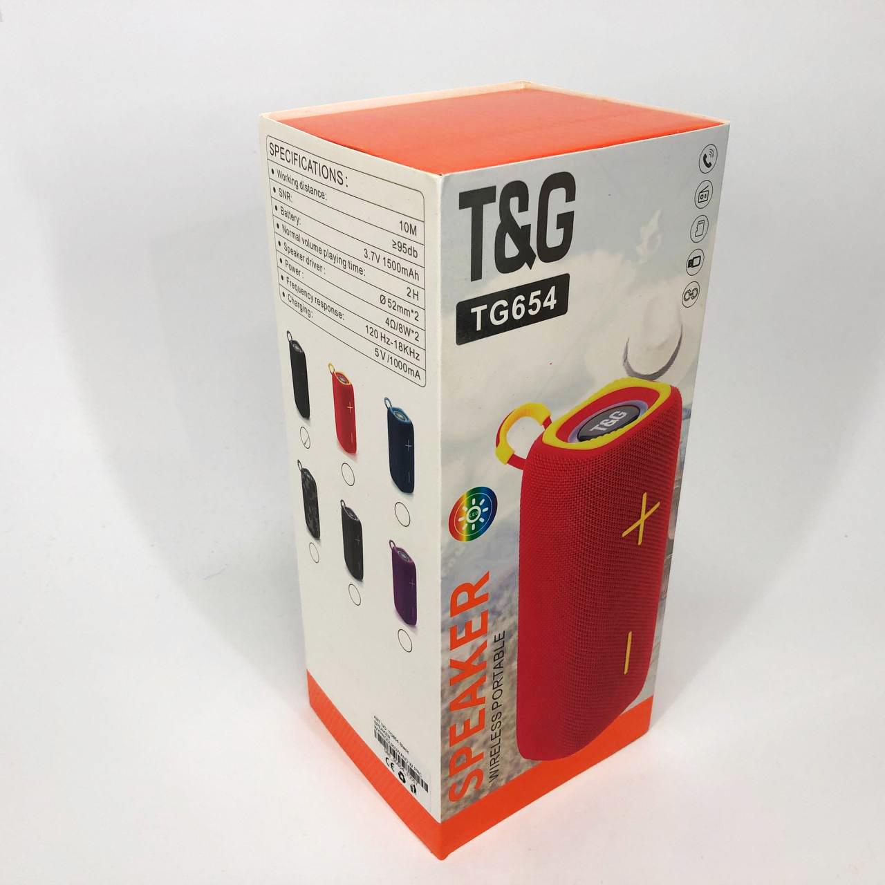 Колонка портативна TG654 8W з підсвічуванням Чорний - фото 3 Колонка портативна TG654 8W з підсвічуванням Чорний - фото 3