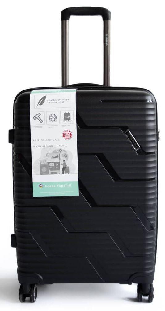 Чемодан маленький Horoso S120248S пластиковый карбонат 36 л Черный