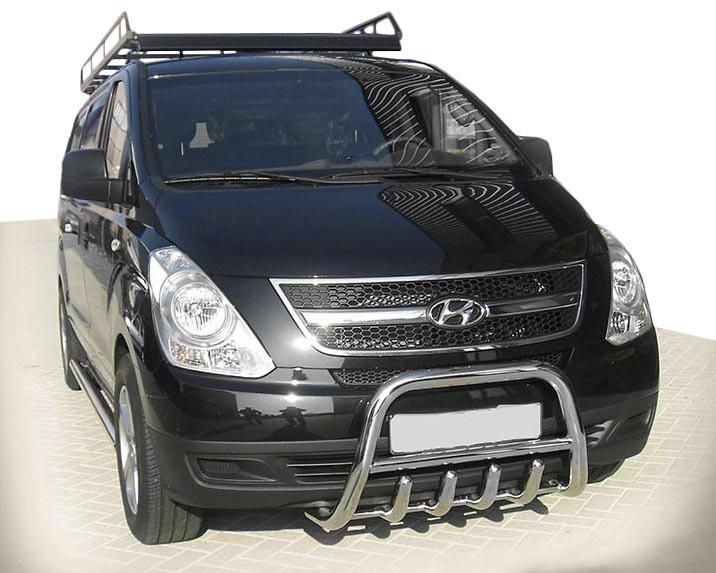 Кенгурятник WT003 CAN для Hyundai H300 H1 Starex 2008-2020 гг. нержавеющая сталь Хром