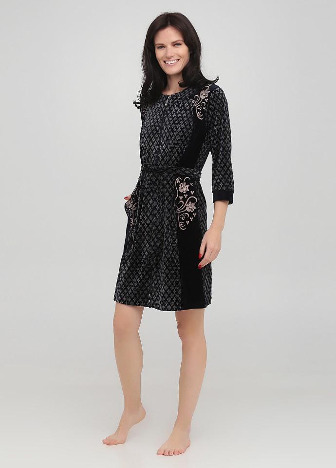 Халат Wild love M темно-Синий (20601) Халат Wild love M темно-Синий (20601)