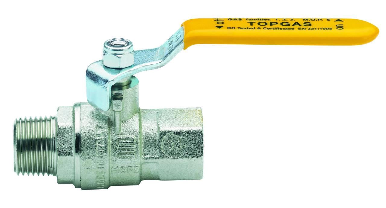 Кран кульовий газовий Enolgas TOP GAS 1/2" мм (S1222N34)