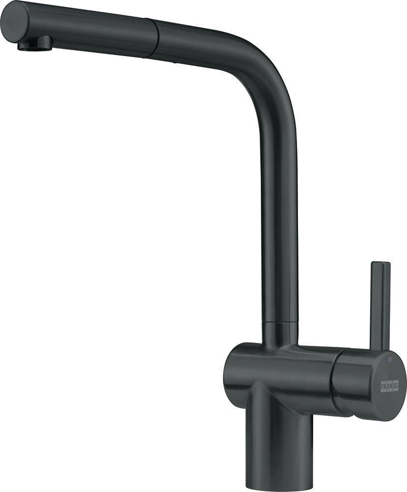 Кухонний змішувач Franke ATLAS NEO PULL OUT з витяжним виливом Індустріальний чорний (115.0550.427)