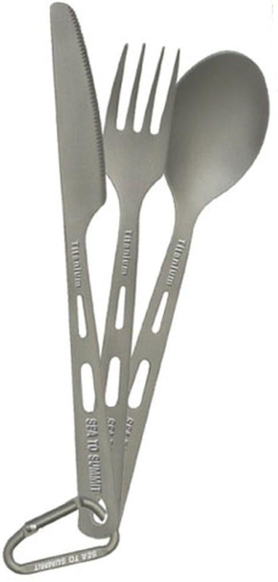 Ложка-вилка-нож Sea To Summit Cutlery Set Titanium 3 pcs (1033-STS ACUTTSET3)