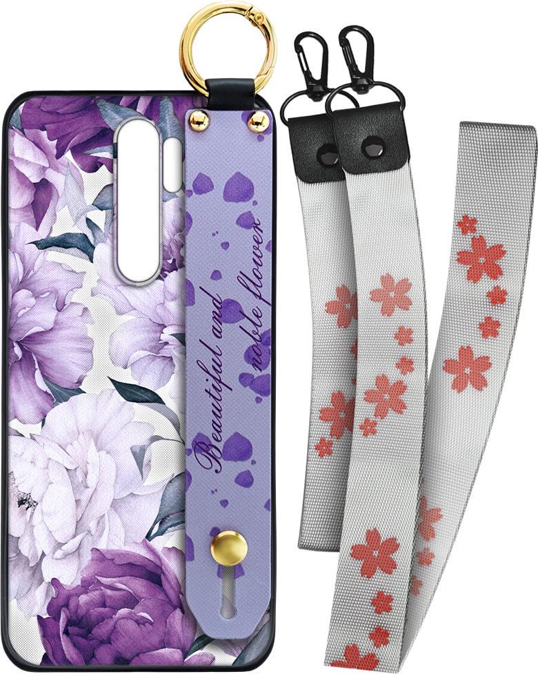 Чехол SHLab для Xiaomi Redmi Note 8 Pro Beautiful Flower + два ремешка с карабином (25859)