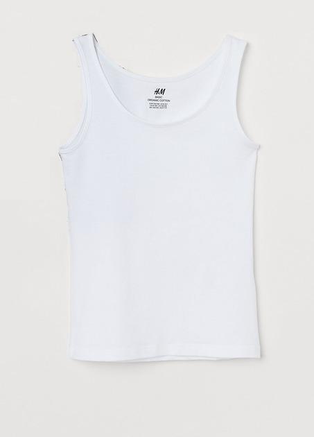 Топ H&M 170 см Молочный (628425)