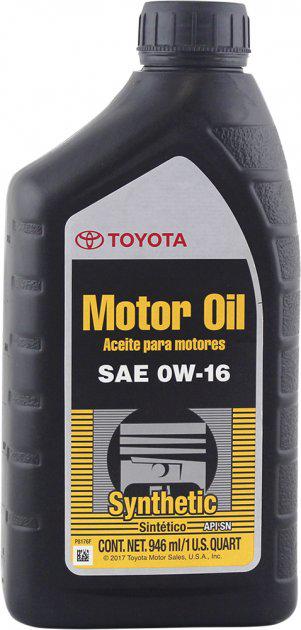 Моторна олія Toyota Motor Oil 0W-16 0,95 л