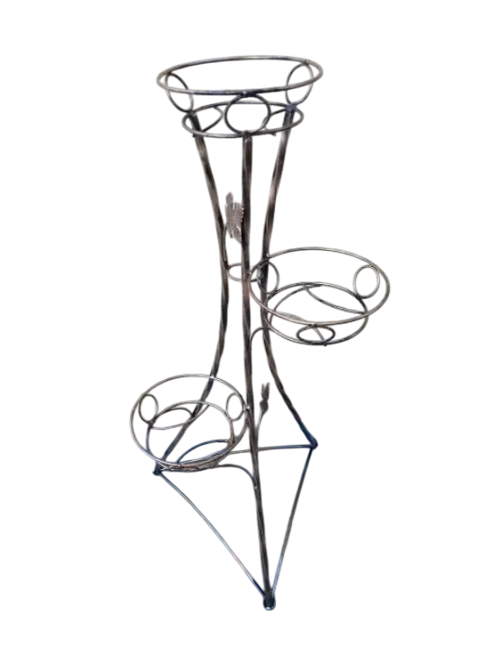 Подставка для растений Хатка Башня витая на 3 вазона 101 см