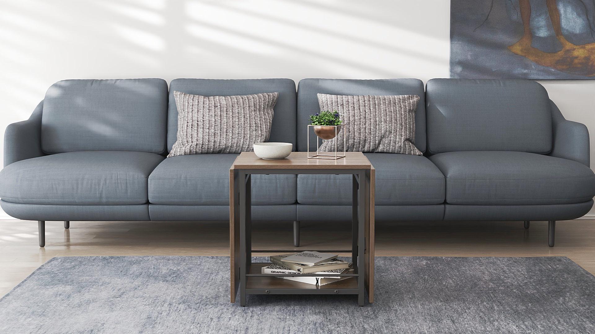 Стол журнальный трансформер Ferrum-decor Куб Комбо металл/ДСП 16 мм 650x540x532x500 мм Черный/Дуб Сонома Трюфель (FRD-105154) - фото 13 Стол журнальный трансформер Ferrum-decor Куб Комбо металл/ДСП 16 мм 650x540x532x500 мм Черный/Дуб Сонома Трюфель (FRD-105154) - фото 13