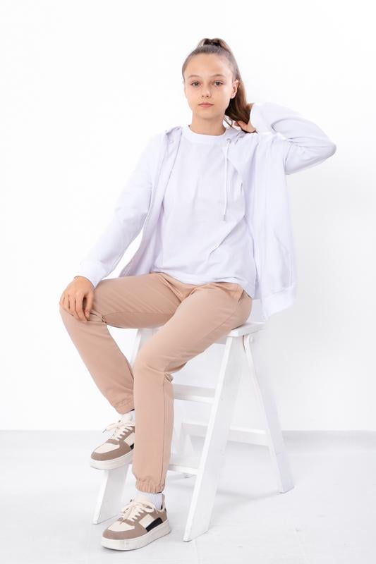 Штани для дівчинки Носи Своє 140 см Світло-коричневий (6060-057-5)