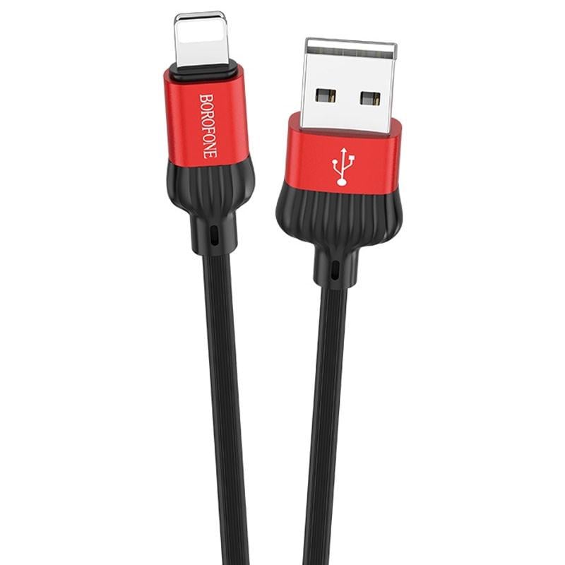 Дата кабель Borofone BX28 Dignity USB to Lightning 1 м Red/Black - фото 2