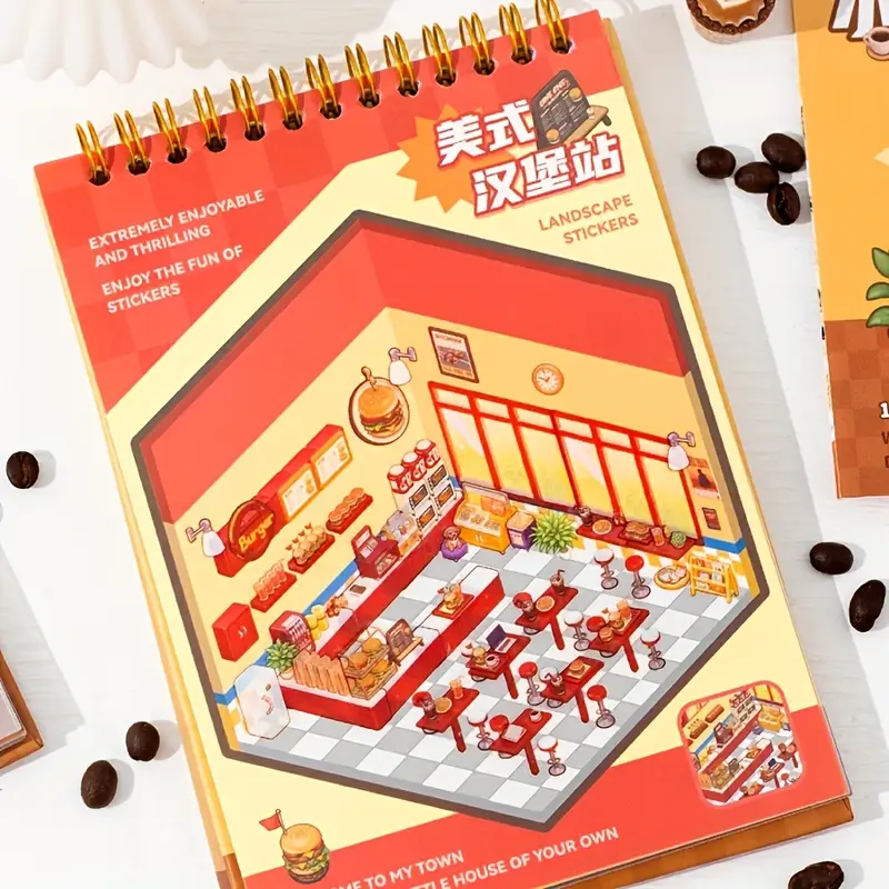 Блокнот Румбокс Наклейки 10 комнат 18x13 см с пинцетом (ST3) - фото 5