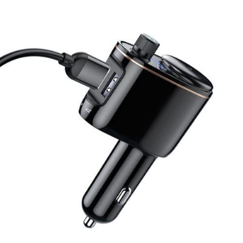 Автомобільний зарядний пристрій Baseus CCALL-RH01 Locomotive Vehicle Charger Black - фото 2