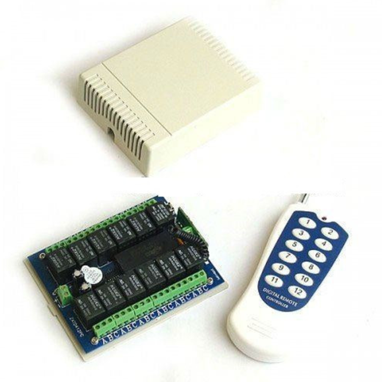 Реле беспроводное 12-канальное 12 В пульт Arduino 12 шт. White (284759) Реле беспроводное 12-канальное 12 В пульт Arduino 12 шт. White (284759)