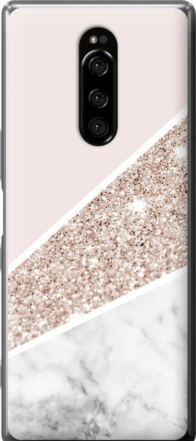 Чехол на Sony Xperia XZ4 Пастельный мрамор (4342u-1623-42517)