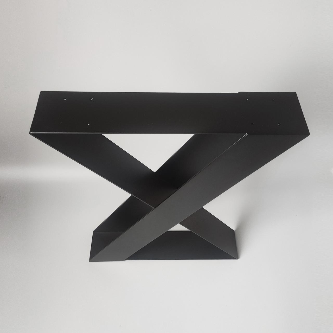 Комплект опор для столу з металу 500х108 мм H 730 мм сталева пластина 100x4,0 мм Чорний (1139) - фото 6 Комплект опор для столу з металу 500х108 мм H 730 мм сталева пластина 100x4,0 мм Чорний (1139) - фото 6