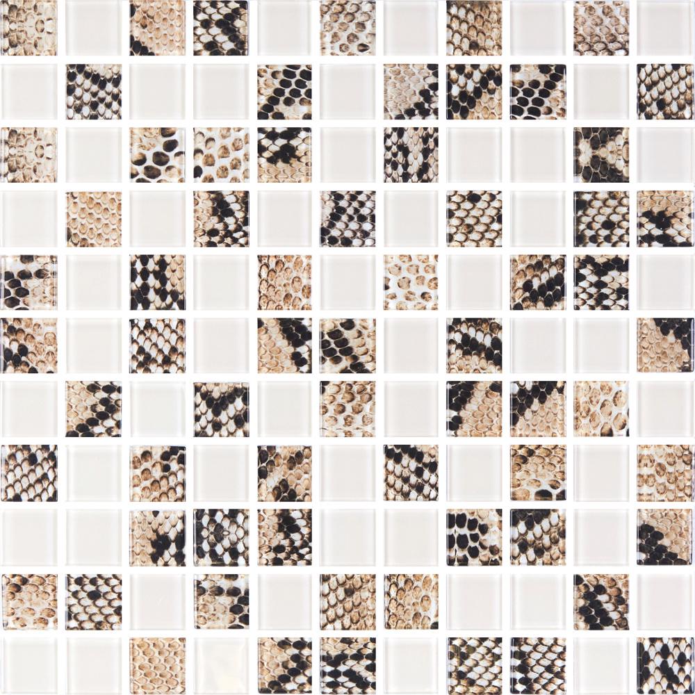 Мозаика стеклянная Kotto Ceramica GMP 0825038 С2 print 38 300х300х8 мм Beige w41 (003136)