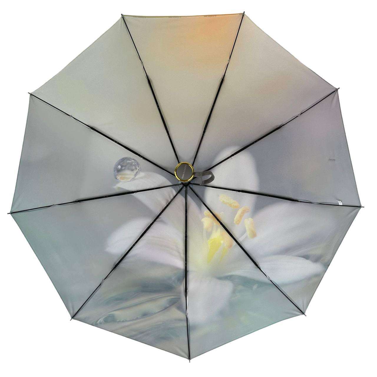 Зонт женский автомат Rain Flower цветочный принт в подарочной упаковке с платком (01030-2) - фото 6 Зонт женский автомат Rain Flower цветочный принт в подарочной упаковке с платком (01030-2) - фото 6