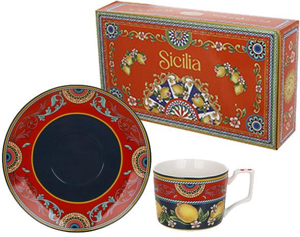 Чайно-кавовий набір Sicilia Ornamento на 6 персон 220 мл - фото 6 Чайно-кавовий набір Sicilia Ornamento на 6 персон 220 мл - фото 6