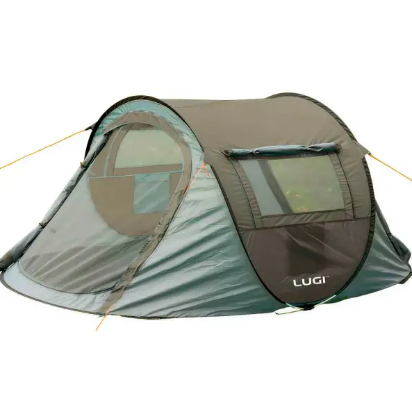 Палатка Pop-Up двухместная с автоматическим каркасом 245х145х100 см Зеленый